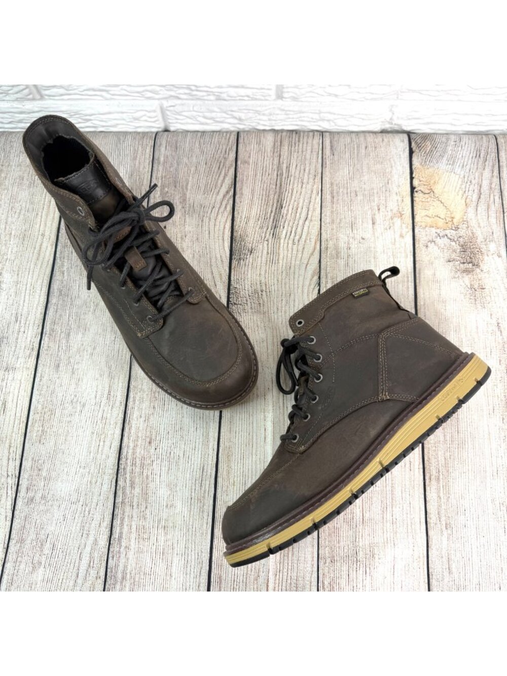 Keen Mens Utility San Jose 6” Waterproof Work Boots Cascade Brown Size 13D